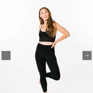 ZYIA Black Momentum Brilliant High Rise 7/8 Leggings